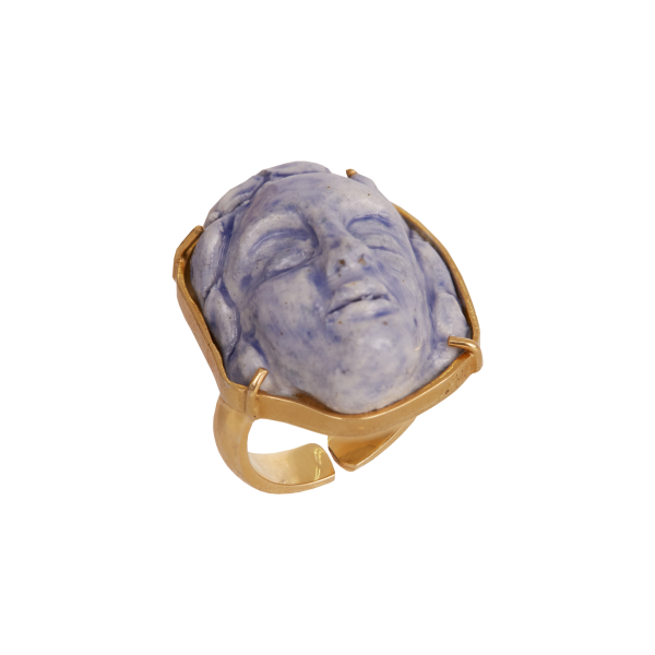 Anel Urânia Azul Pequeno