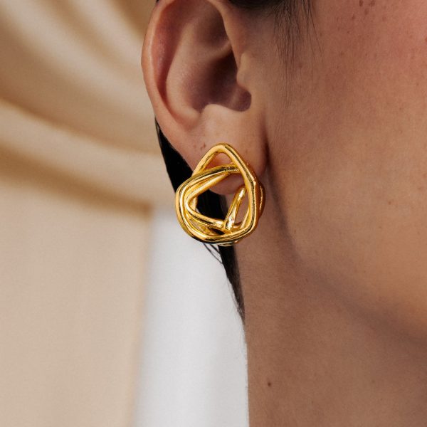 Brincos As Flores Ouro