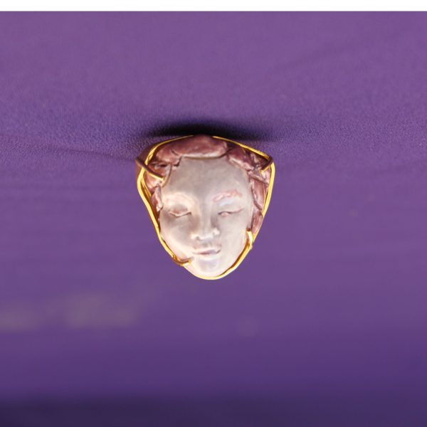 Anel Urânia Lilás Pequeno