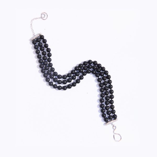 CHOKER ÁGATA PRETA 3 FIOS