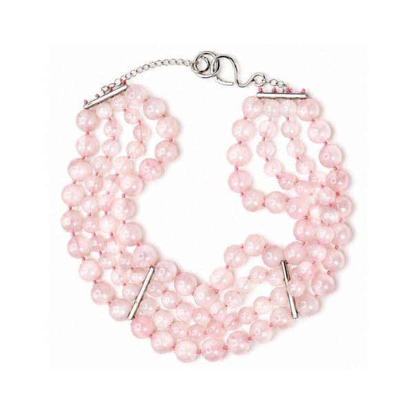 Choker Quartzo Rosa