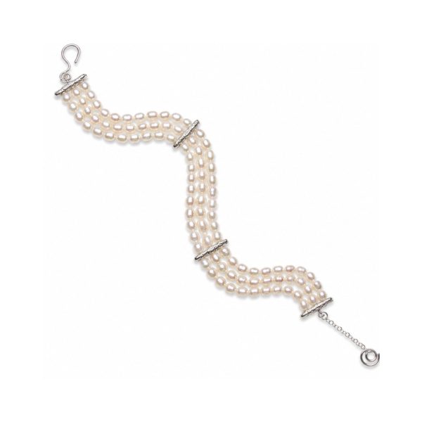 Choker 3 Fios Pérolas Com Travas Off