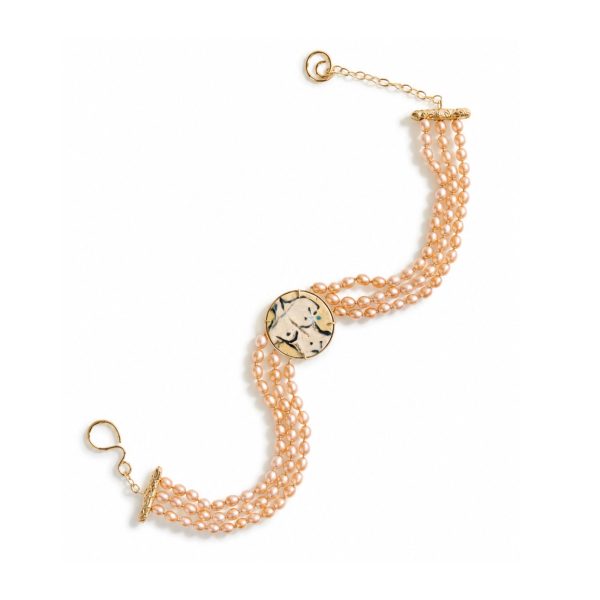 Choker corpo em silêncio ( pérola bege)