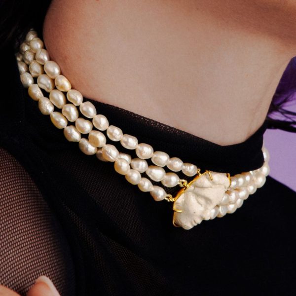 Choker Rosto Pérola